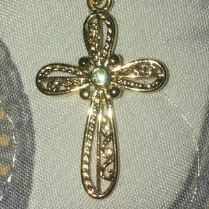 Lia Sophia Gold Plated Cross Pendant